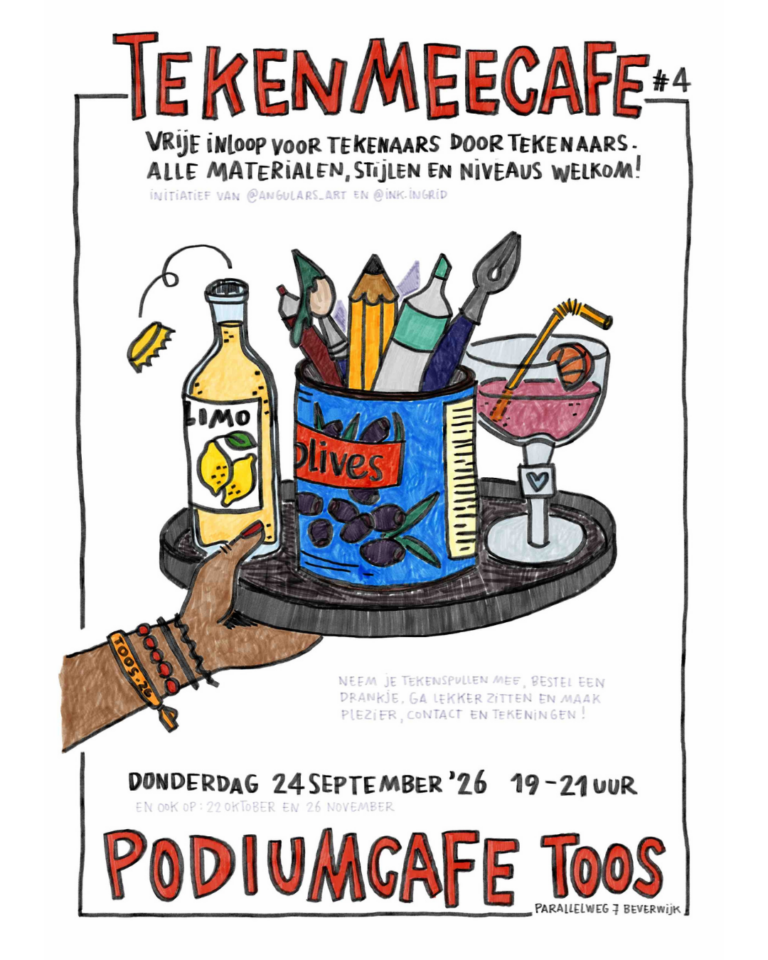 TekenMeeCafe #4 — lezing in Beverwijk