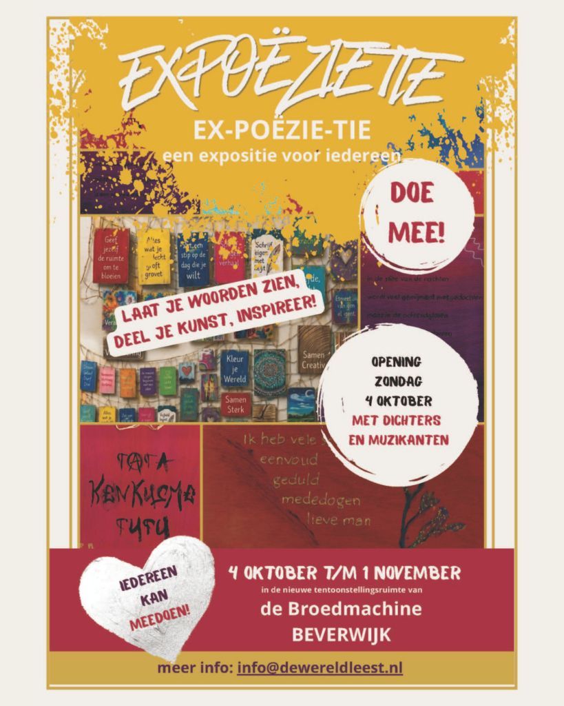 Expoëzitie 04 oktober t/m 01 november in Beverwijk