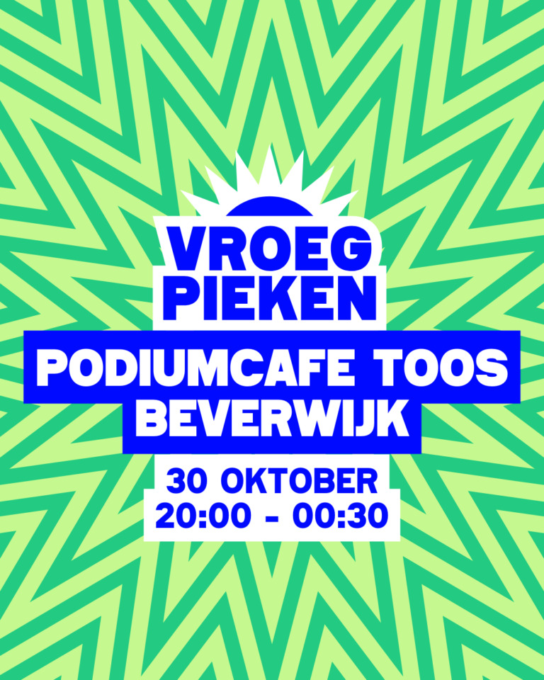 Vroeg Pieken terug bij Toos! — uitgaan in Beverwijk