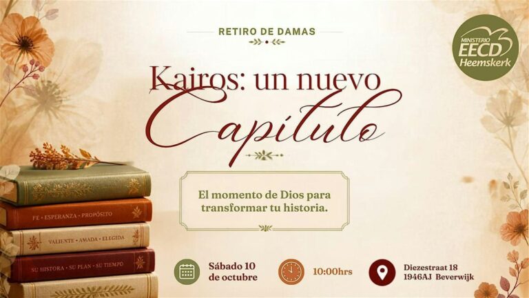 Retiro de damas sábado 10 de octubre — lezing in Beverwijk