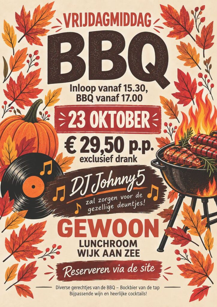 Vrijdagmiddag BBQ in Wijk aan Zee